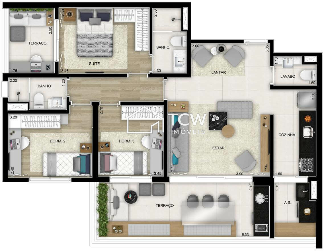 Apartamento, 3 quartos, 91 m² - Foto 21