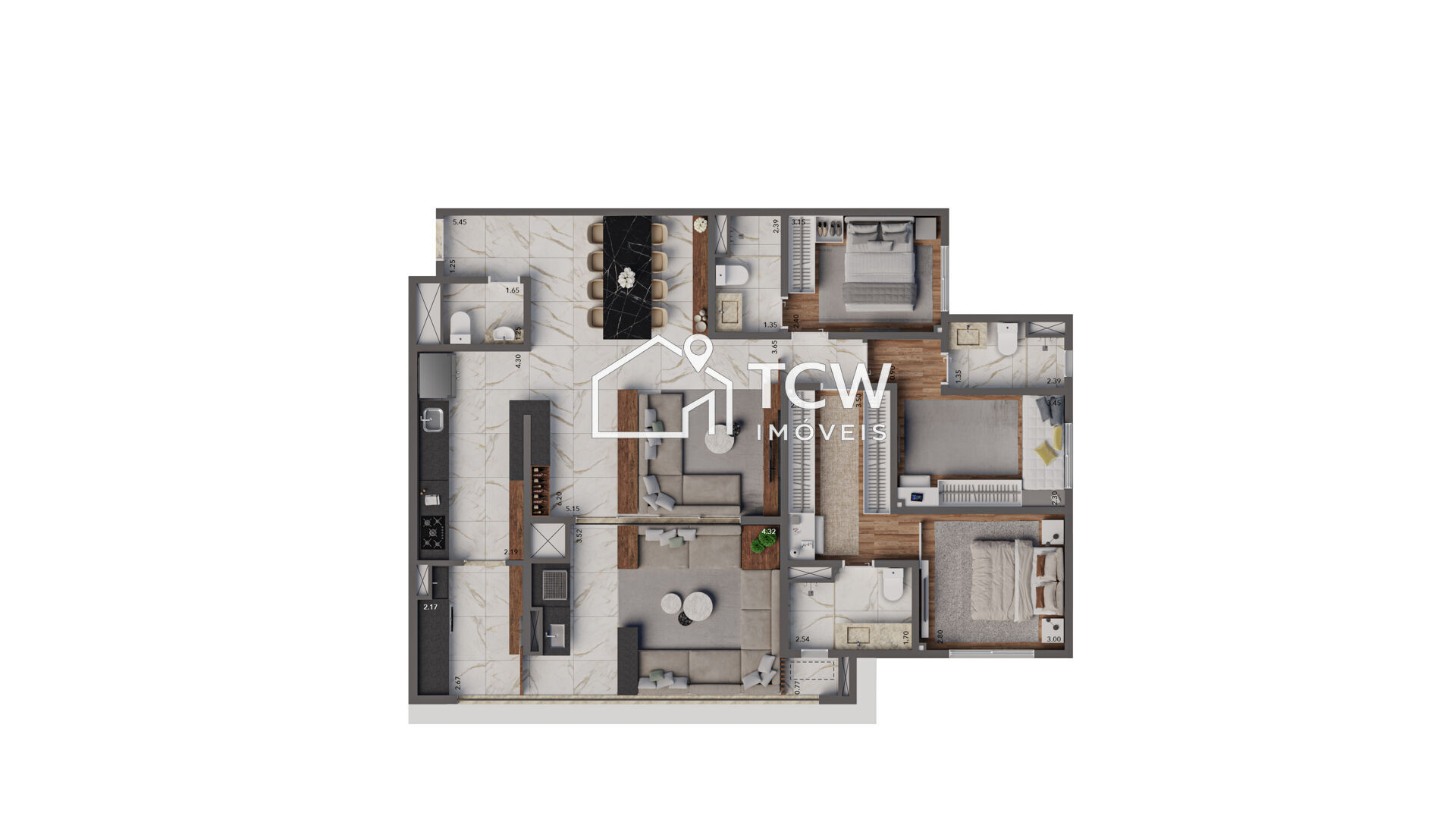 Apartamento, 3 quartos, 125 m² - Foto 20