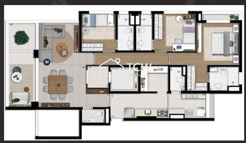 Apartamento, 3 quartos, 127 m² - Foto 12