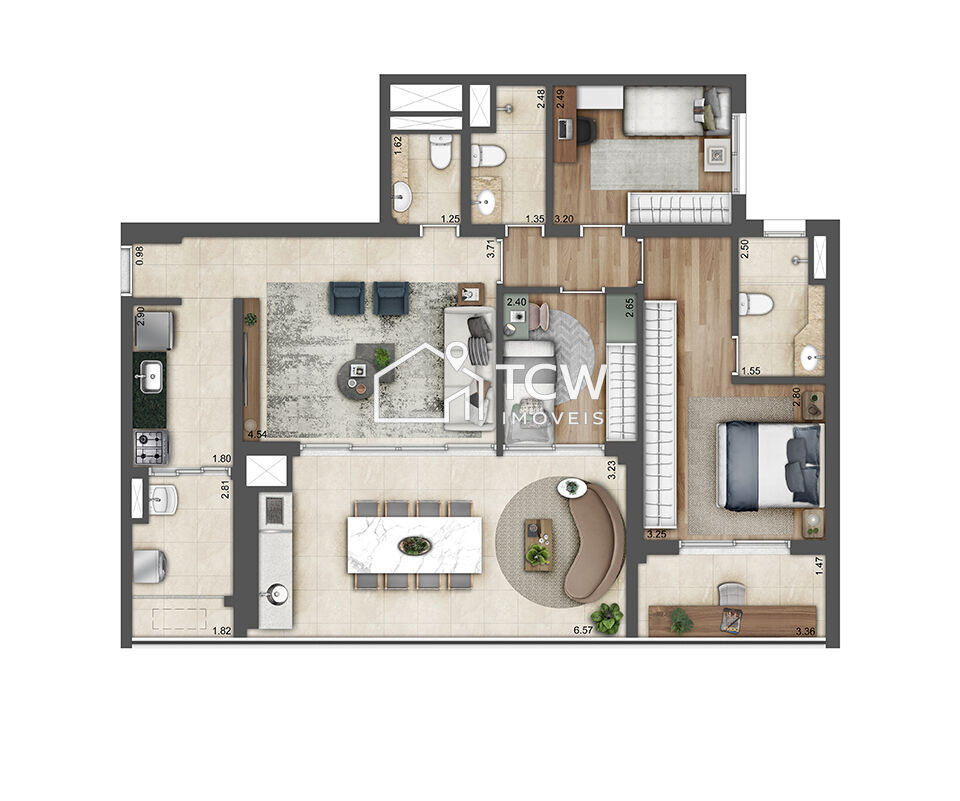 Apartamento, 3 quartos, 111 m² - Foto 13