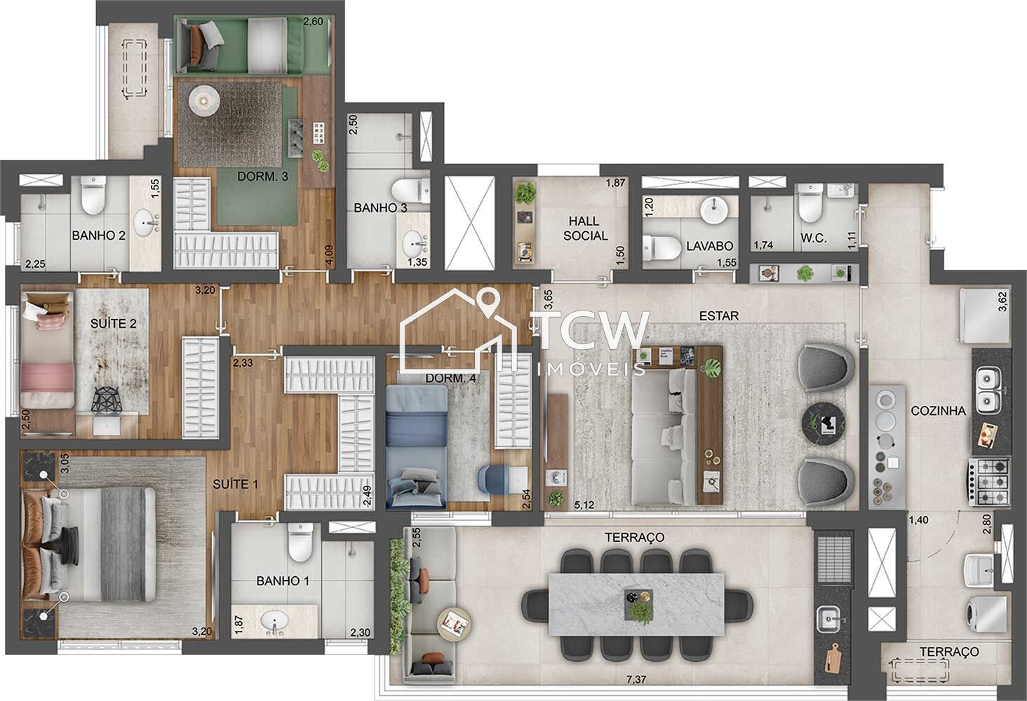 Apartamento, 3 quartos, 141 m² - Foto 21