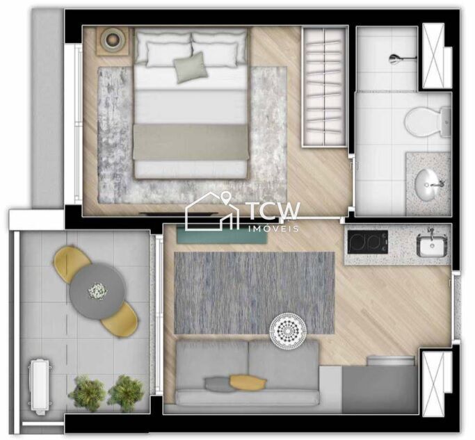 Apartamento, 1 quarto, 27 m² - Foto 18