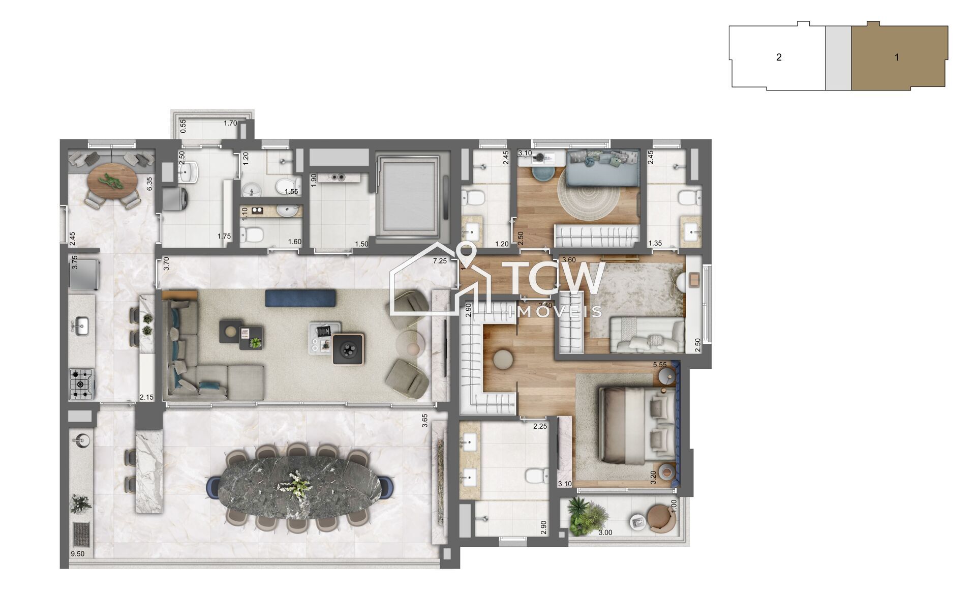 Apartamento, 3 quartos, 166 m² - Foto 22