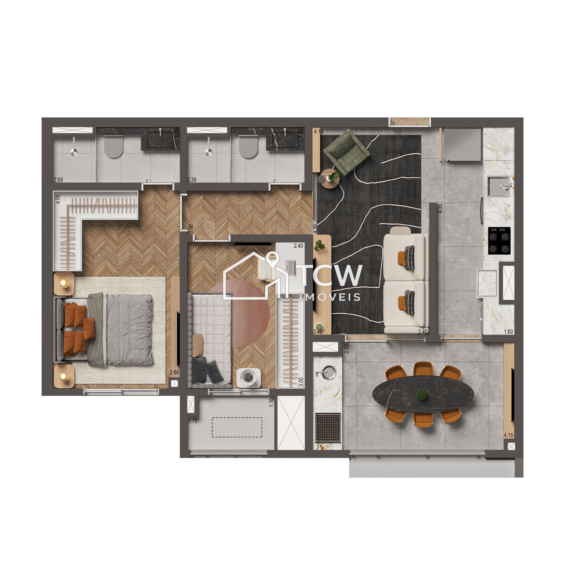 Apartamento, 2 quartos, 74 m² - Foto 16