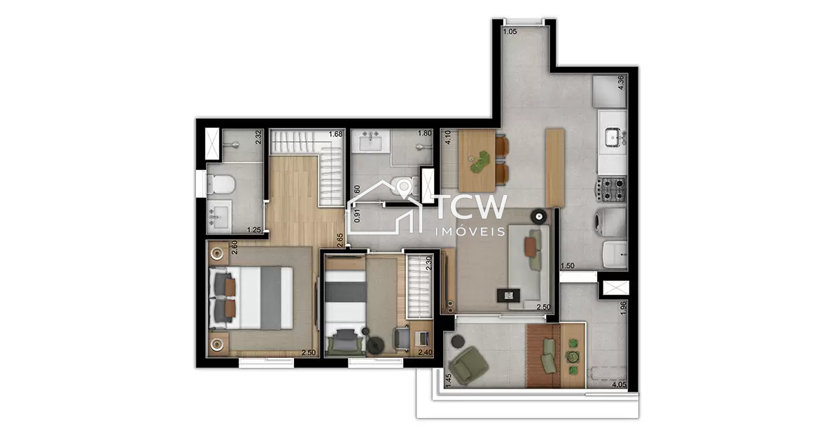 Apartamento, 2 quartos, 60 m² - Foto 8