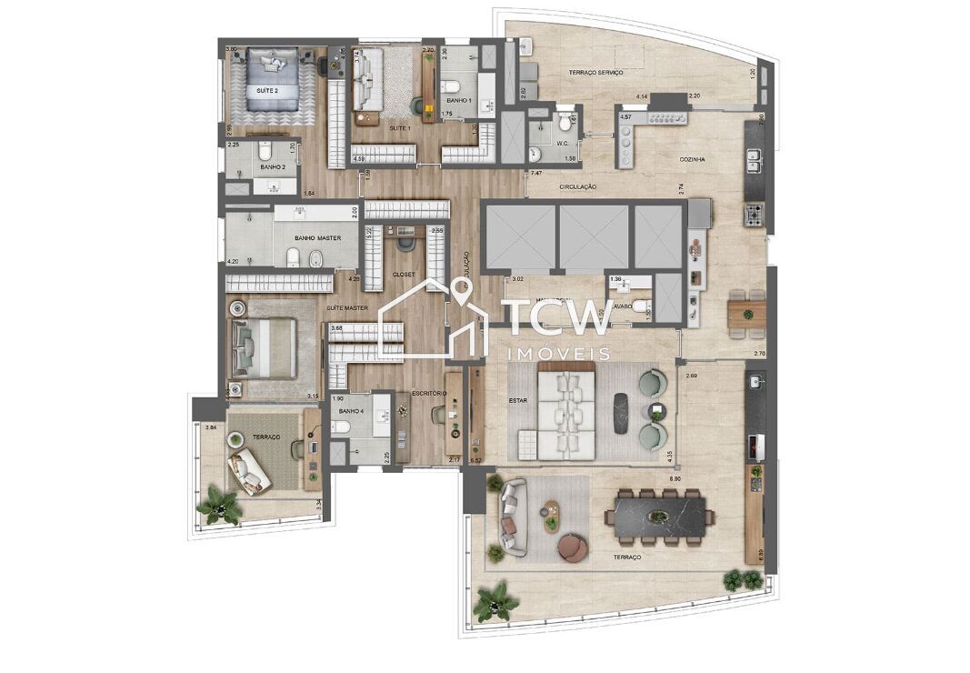 Apartamento, 4 quartos, 276 m² - Foto 18