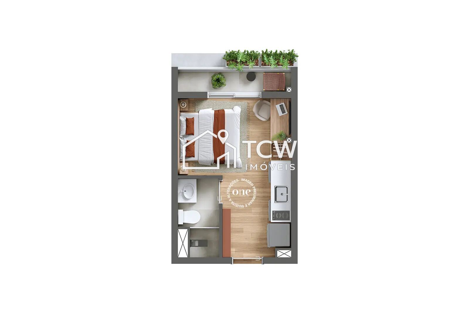 Apartamento, 1 quarto, 20 m² - Foto 13