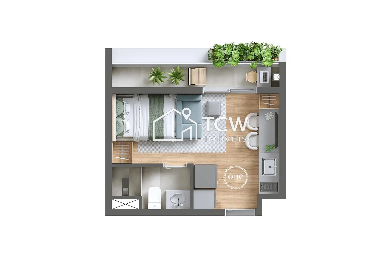 Apartamento, 1 quarto, 20 m² - Foto 11