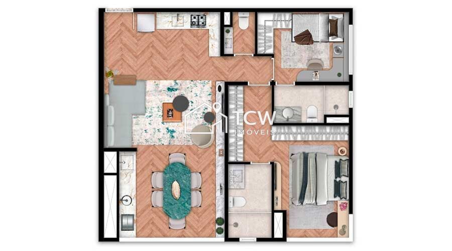 Apartamento, 2 quartos, 75 m² - Foto 17