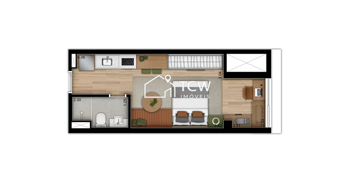 Apartamento, 1 quarto, 26 m² - Foto 15