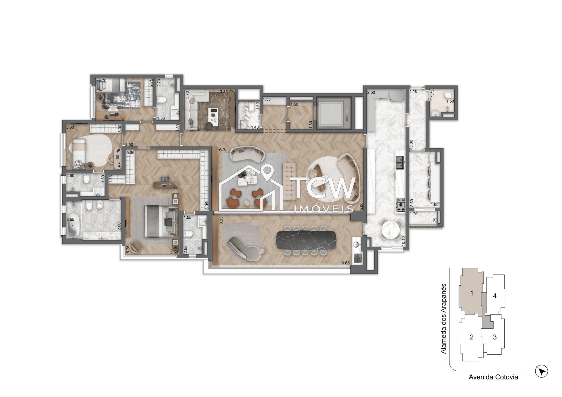 Apartamento, 3 quartos, 253 m² - Foto 14