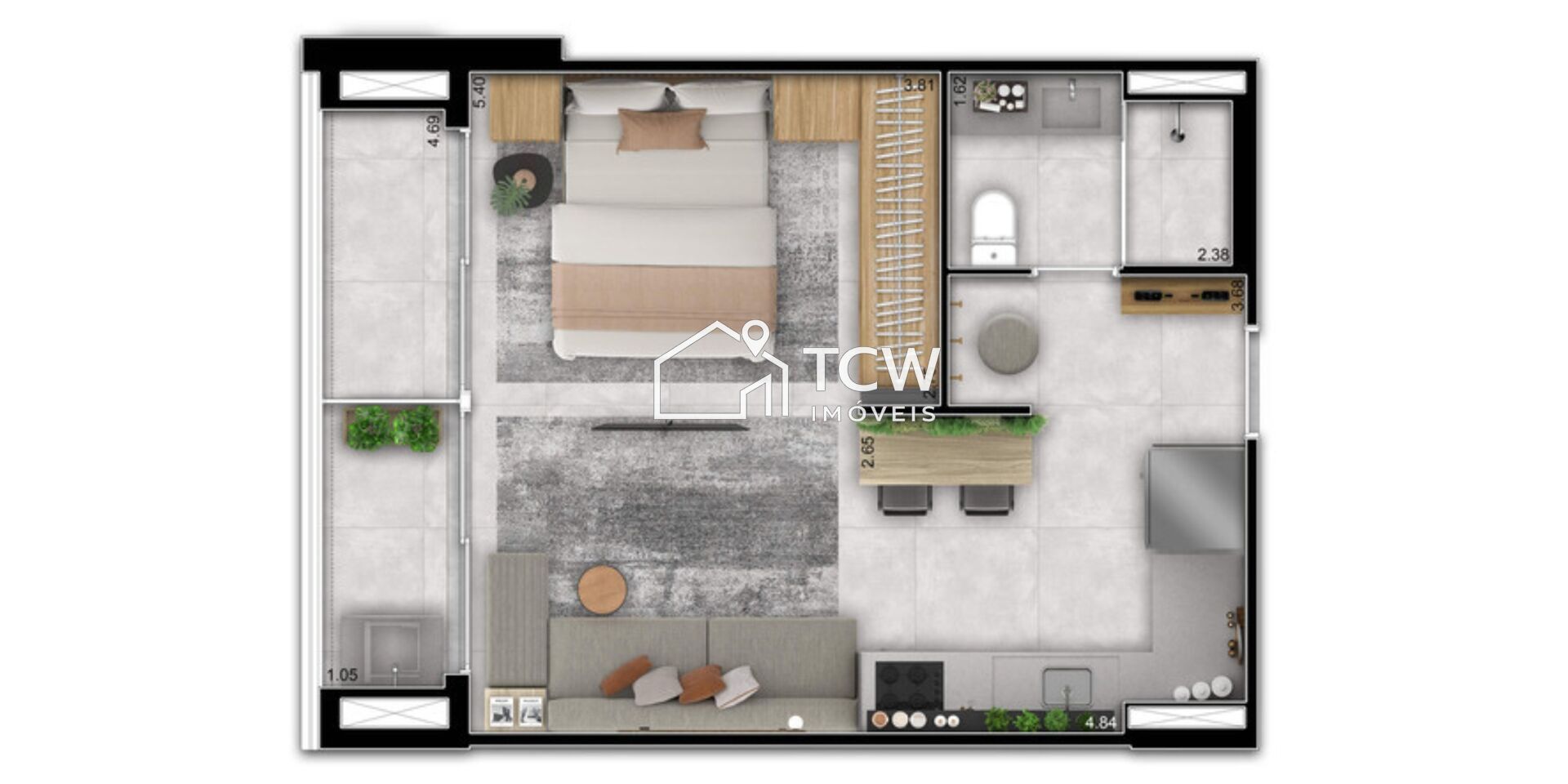 Apartamento, 1 quarto, 42 m² - Foto 11