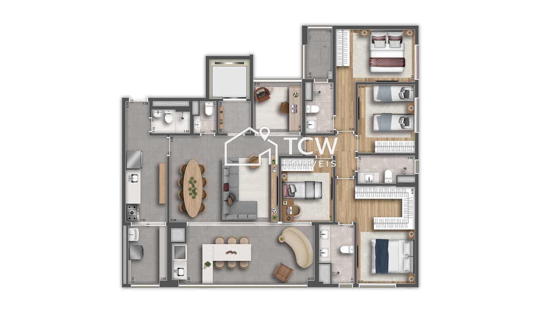 Apartamento, 3 quartos, 147 m² - Foto 19
