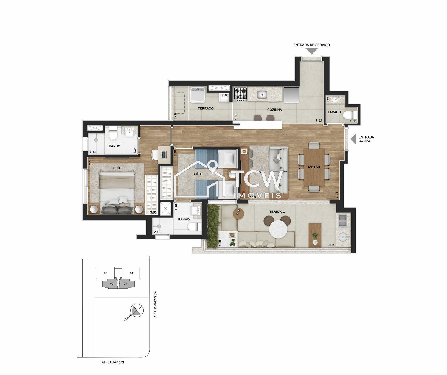 Apartamento, 2 quartos, 74 m² - Foto 13