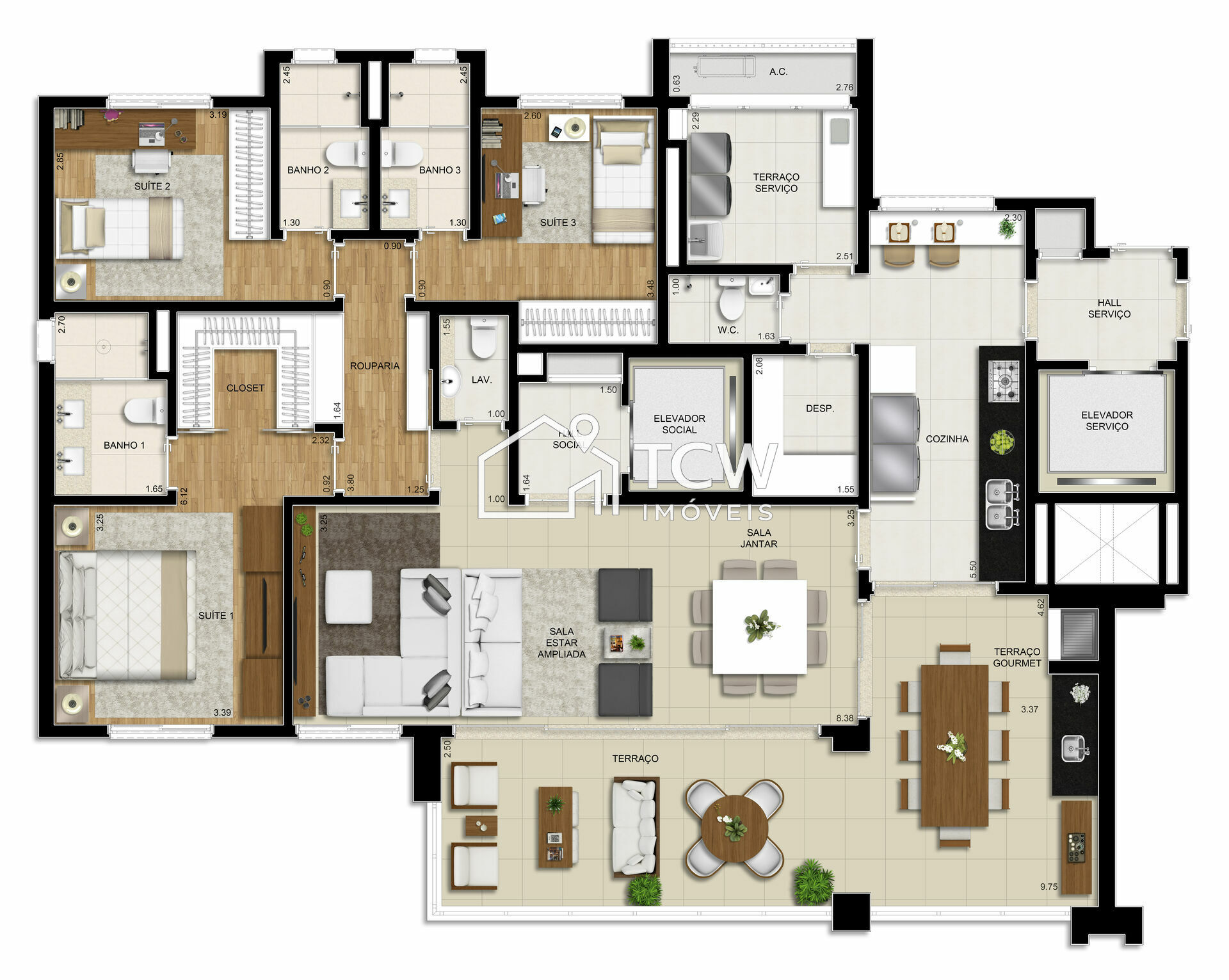Apartamento, 3 quartos, 173 m² - Foto 27