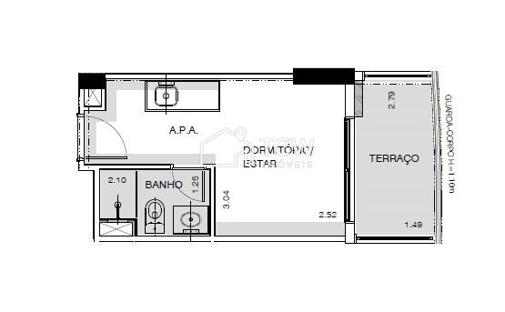 Apartamento, 1 quarto, 21 m² - Foto 15