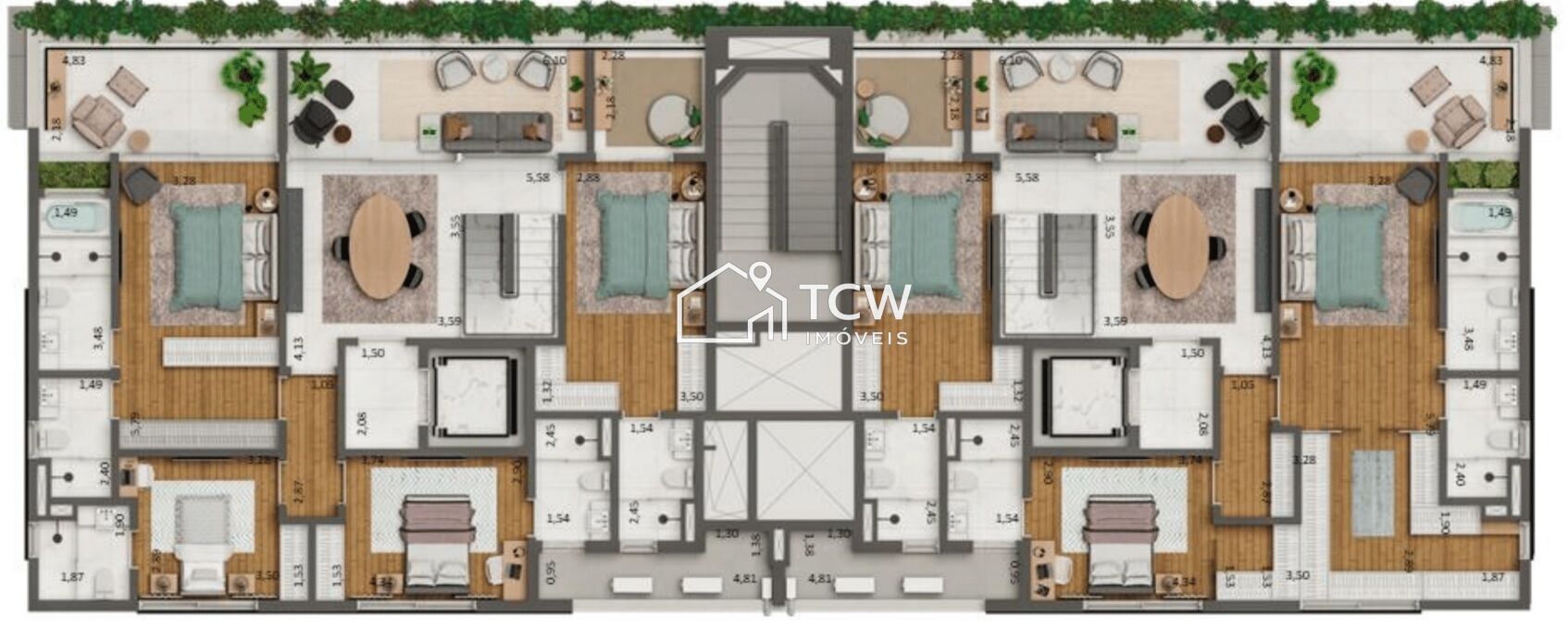 Cobertura, 4 quartos, 338 m² - Foto 11