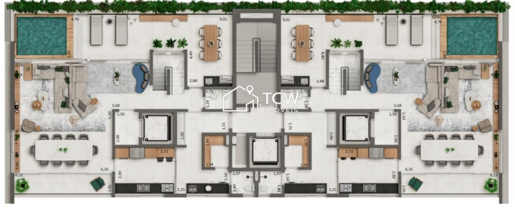 Cobertura, 4 quartos, 338 m² - Foto 12