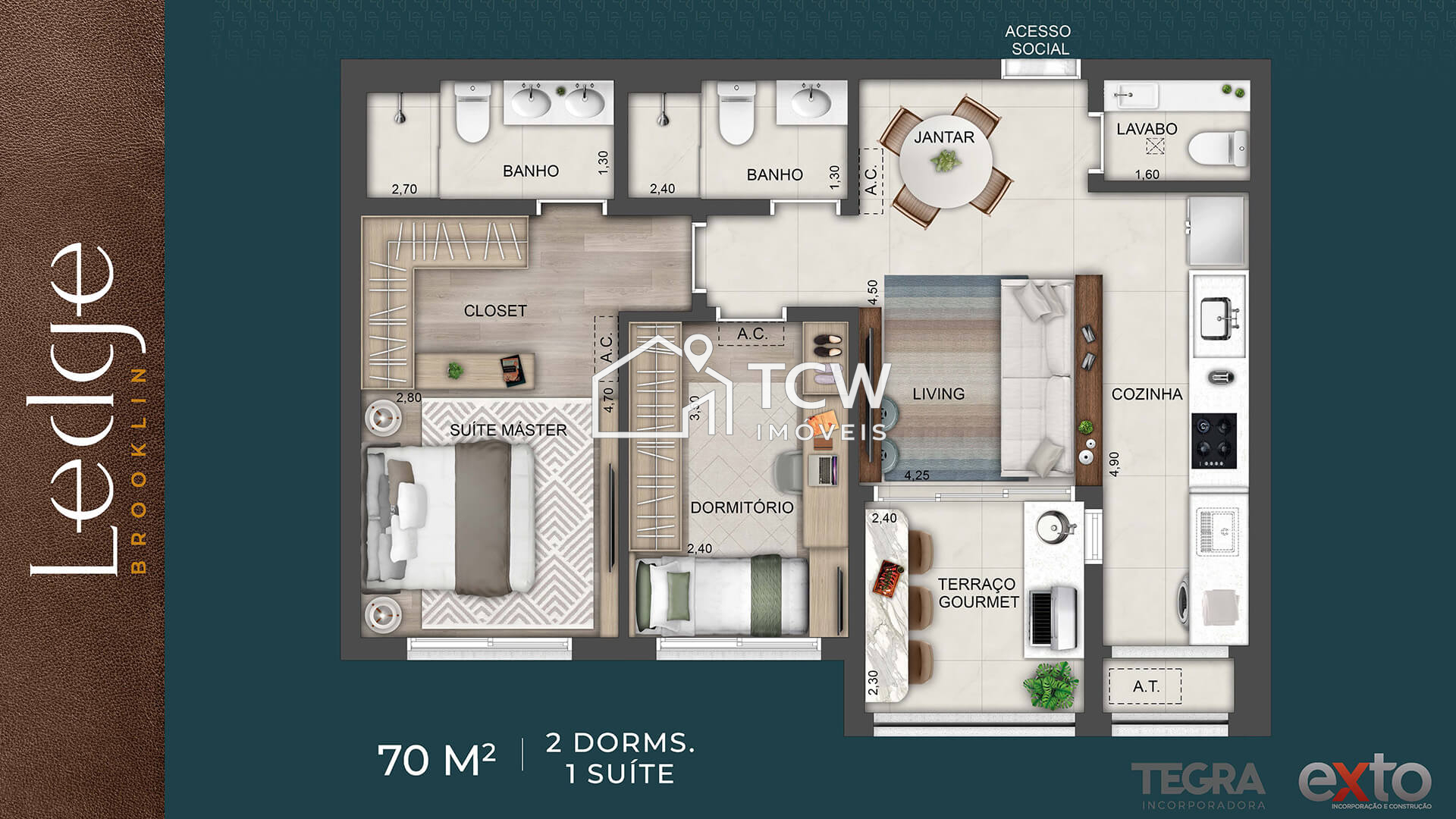 Apartamento, 2 quartos, 70 m² - Foto 17