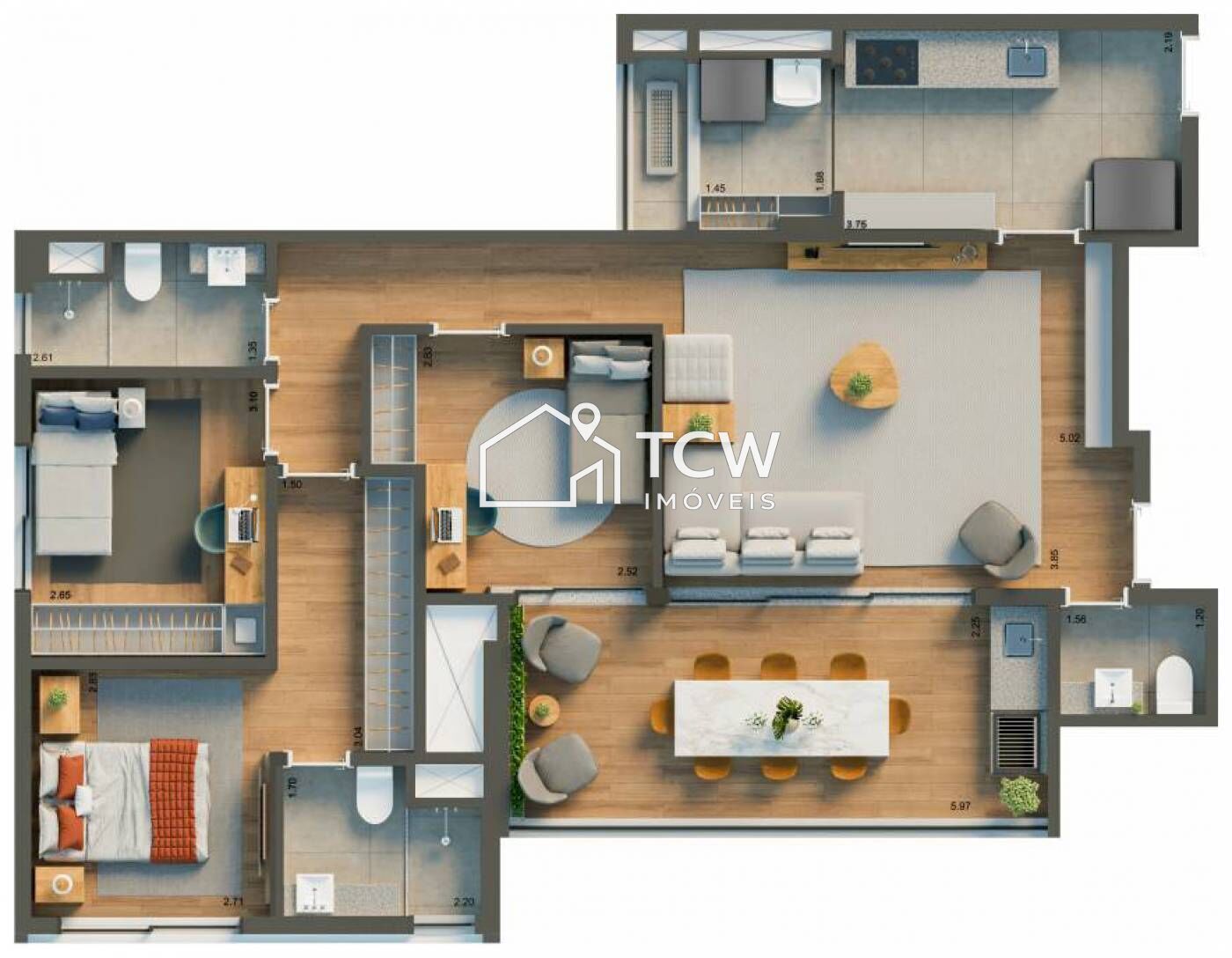 Apartamento, 2 quartos, 147 m² - Foto 37