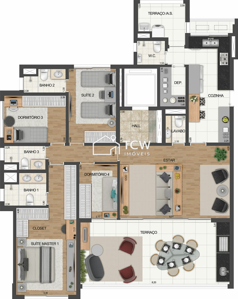 Apartamento, 3 quartos, 163 m² - Foto 20