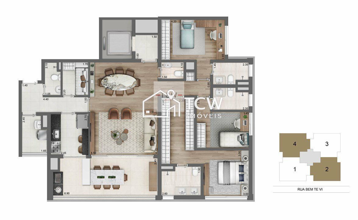 Apartamento, 3 quartos, 149 m² - Foto 21