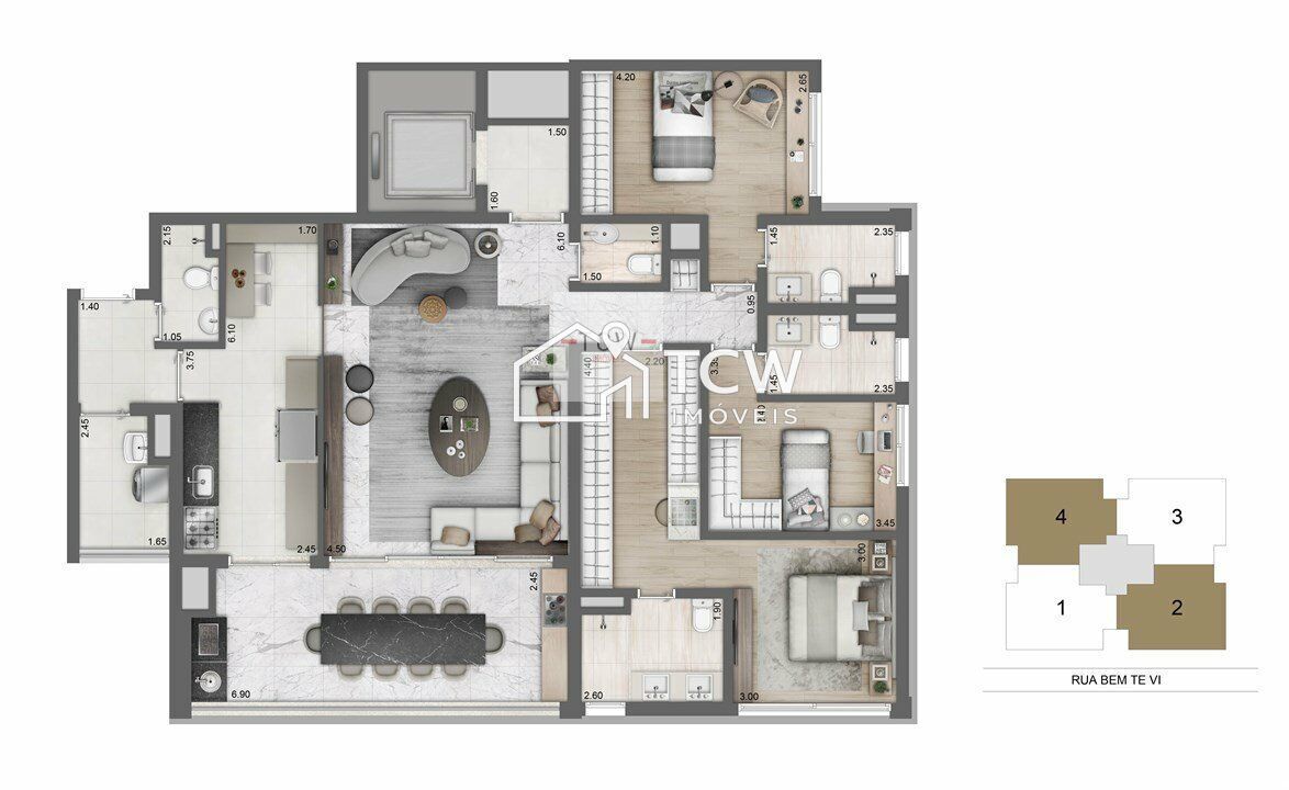 Apartamento, 3 quartos, 149 m² - Foto 22