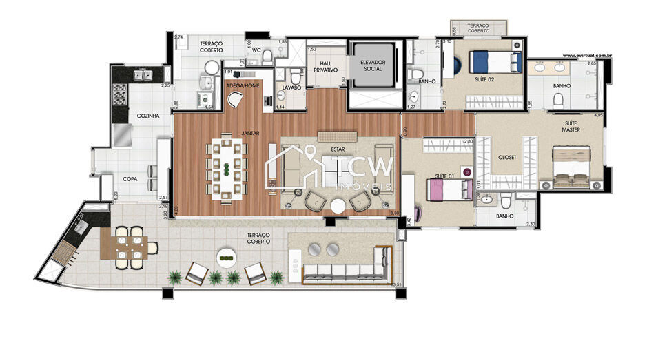 Apartamento, 3 quartos, 171 m² - Foto 21