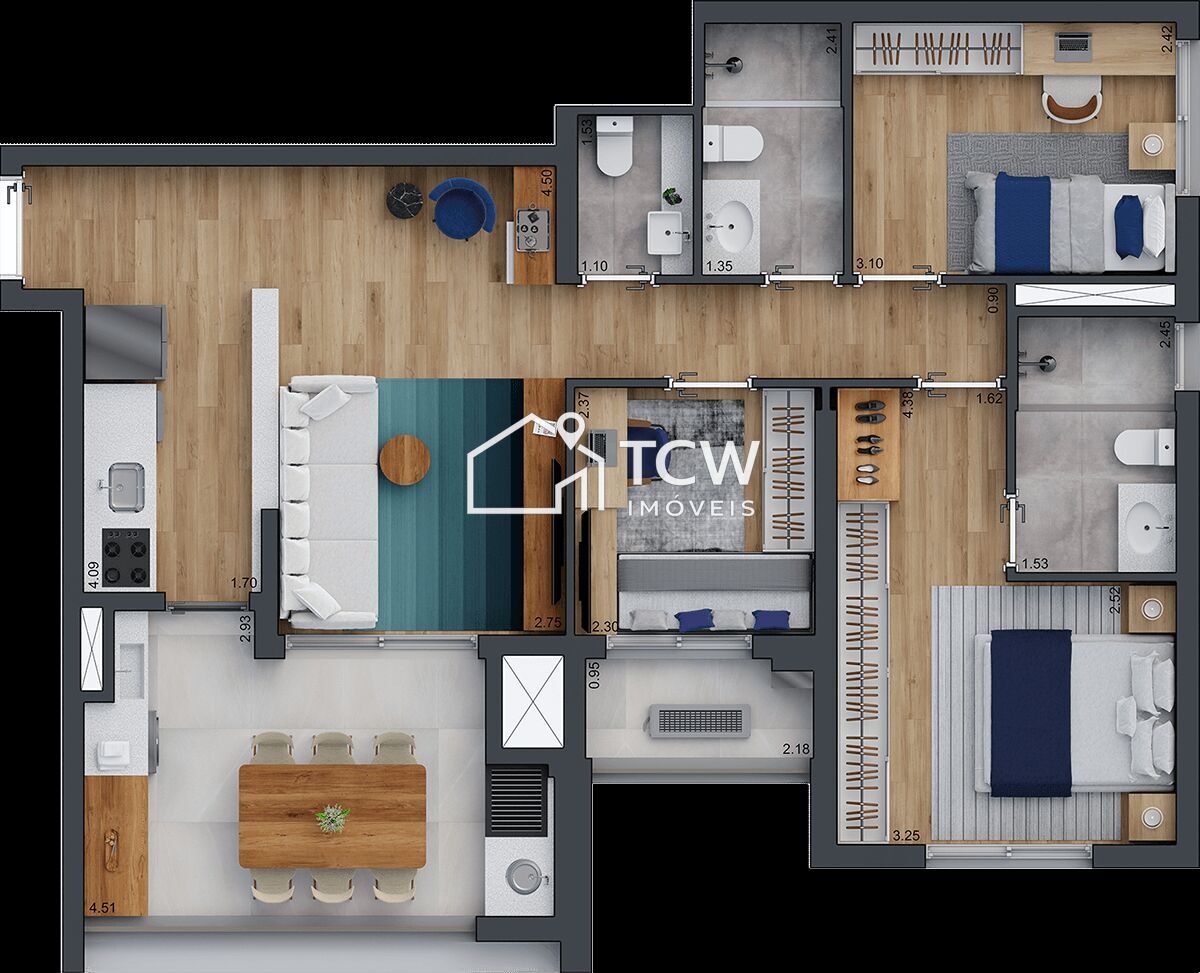 Apartamento, 3 quartos, 86 m² - Foto 18