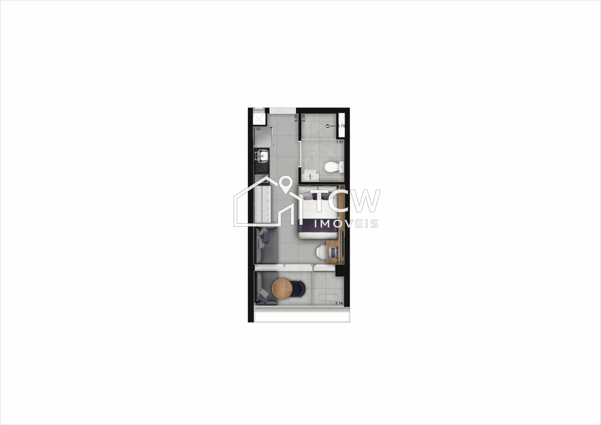 Apartamento, 1 quarto, 25 m² - Foto 10