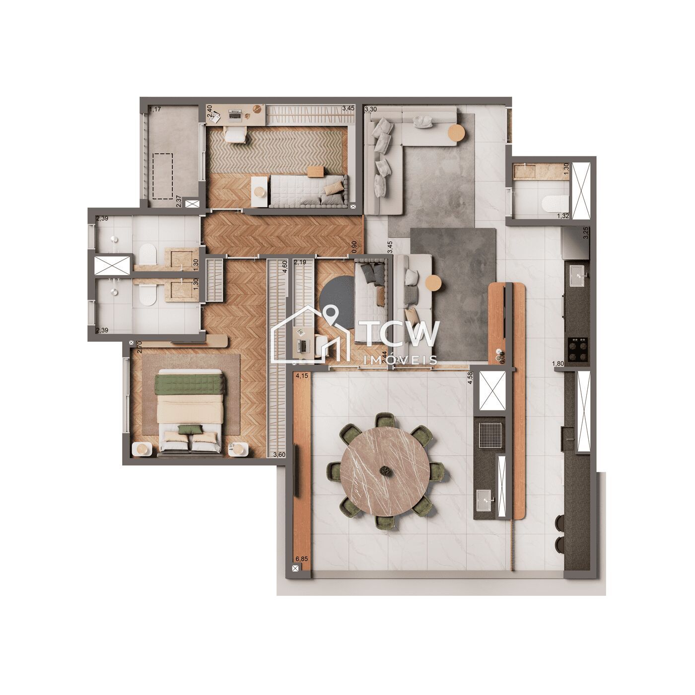 Apartamento, 3 quartos, 135 m² - Foto 22