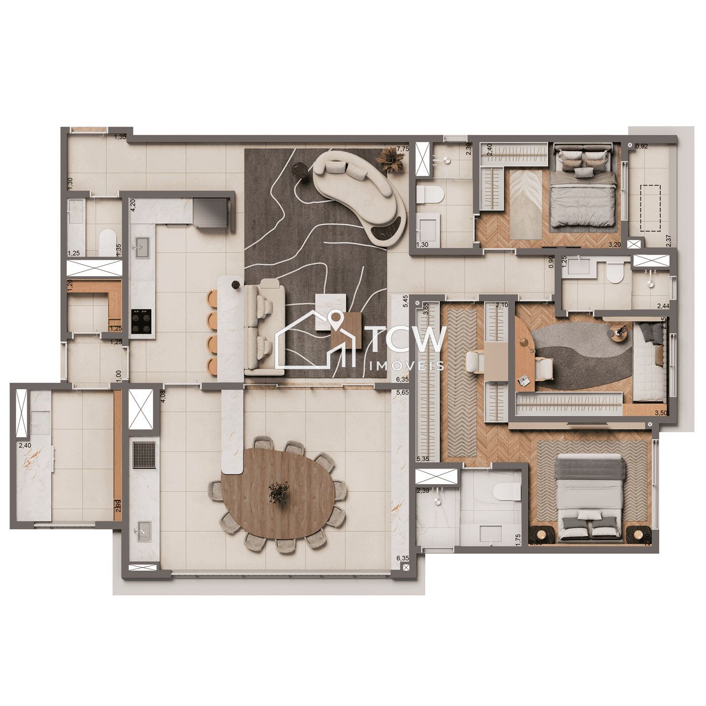 Apartamento, 3 quartos, 135 m² - Foto 23