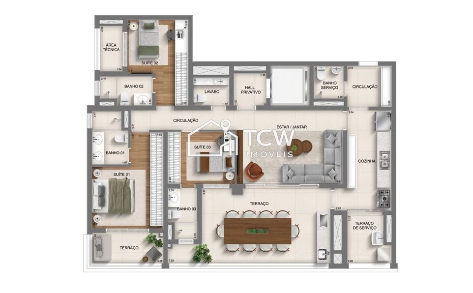 Apartamento, 3 quartos, 137 m² - Foto 20
