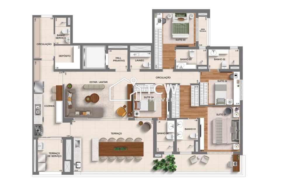 Apartamento, 3 quartos, 137 m² - Foto 21