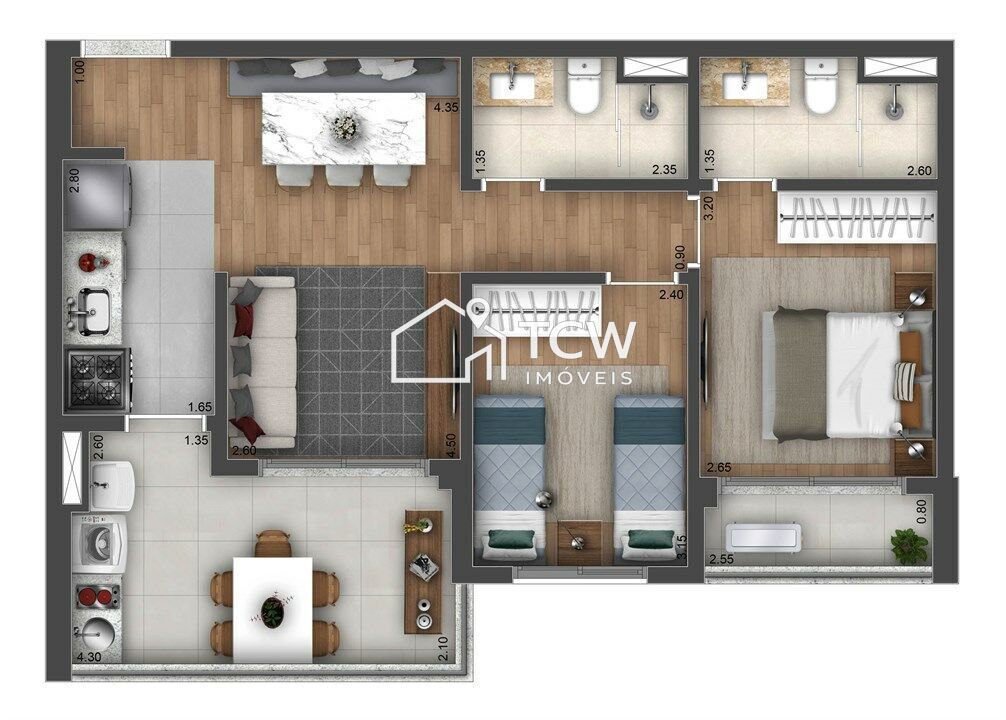 Apartamento, 2 quartos, 65 m² - Foto 20