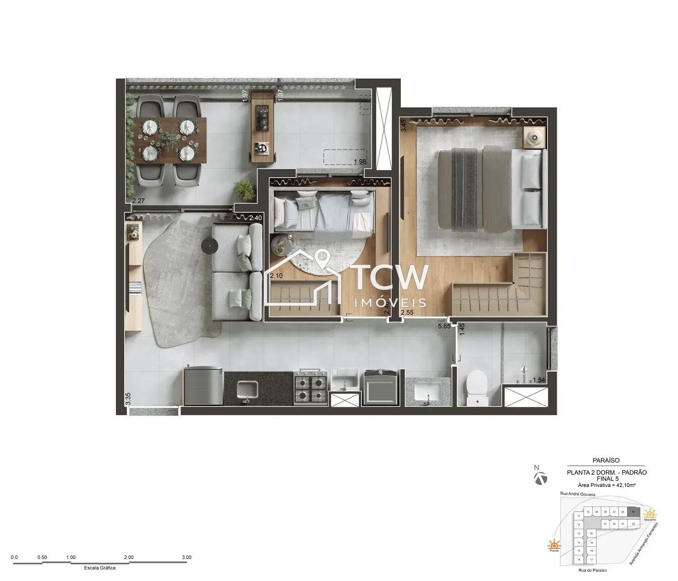 Apartamento, 2 quartos, 42 m² - Foto 23