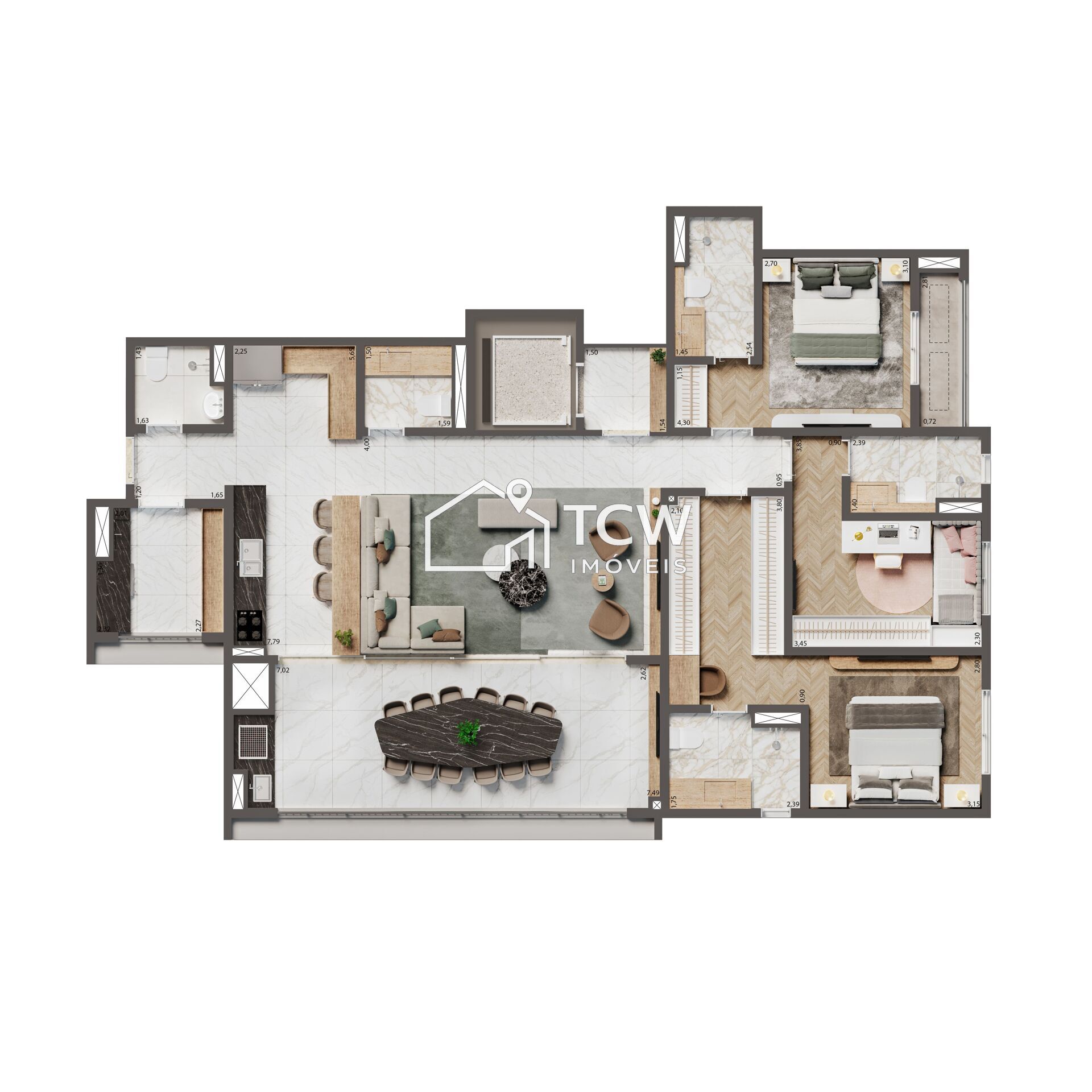 Apartamento, 3 quartos, 137 m² - Foto 11