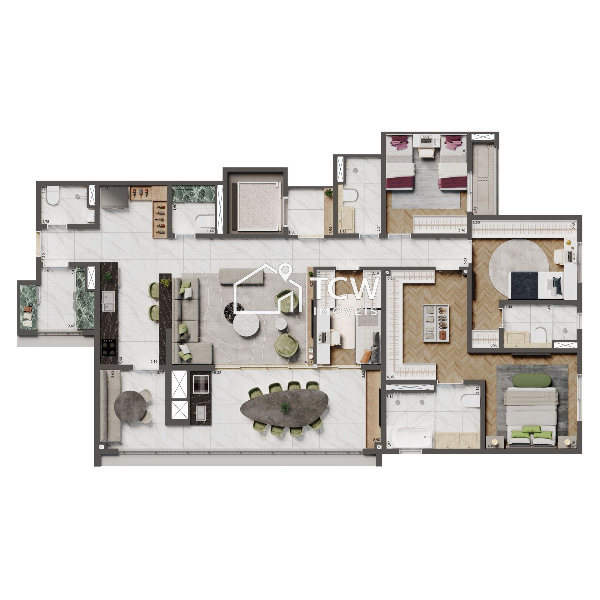 Apartamento, 3 quartos, 137 m² - Foto 12