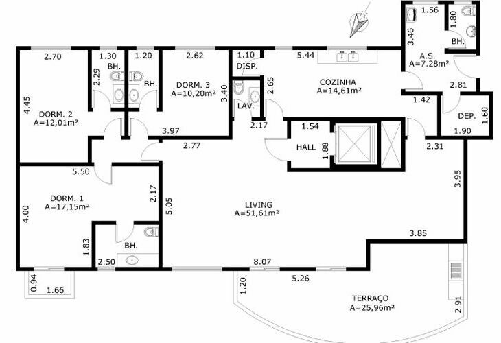 Apartamento à venda com 3 quartos, 176m² - Foto 18