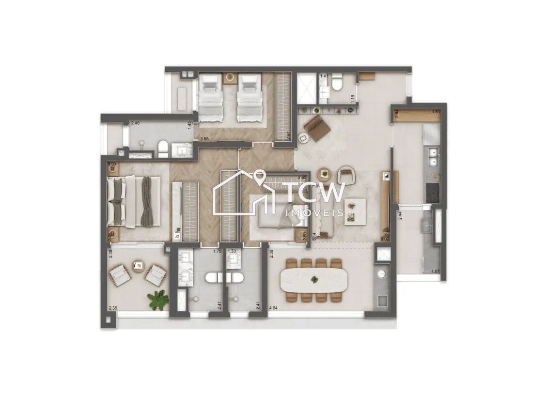 Apartamento, 3 quartos, 114 m² - Foto 12