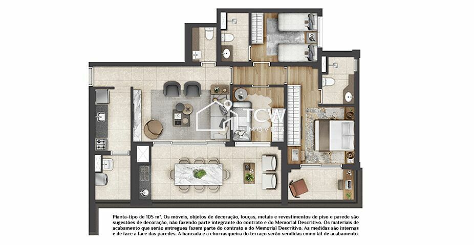 Apartamento, 2 quartos, 105 m² - Foto 19