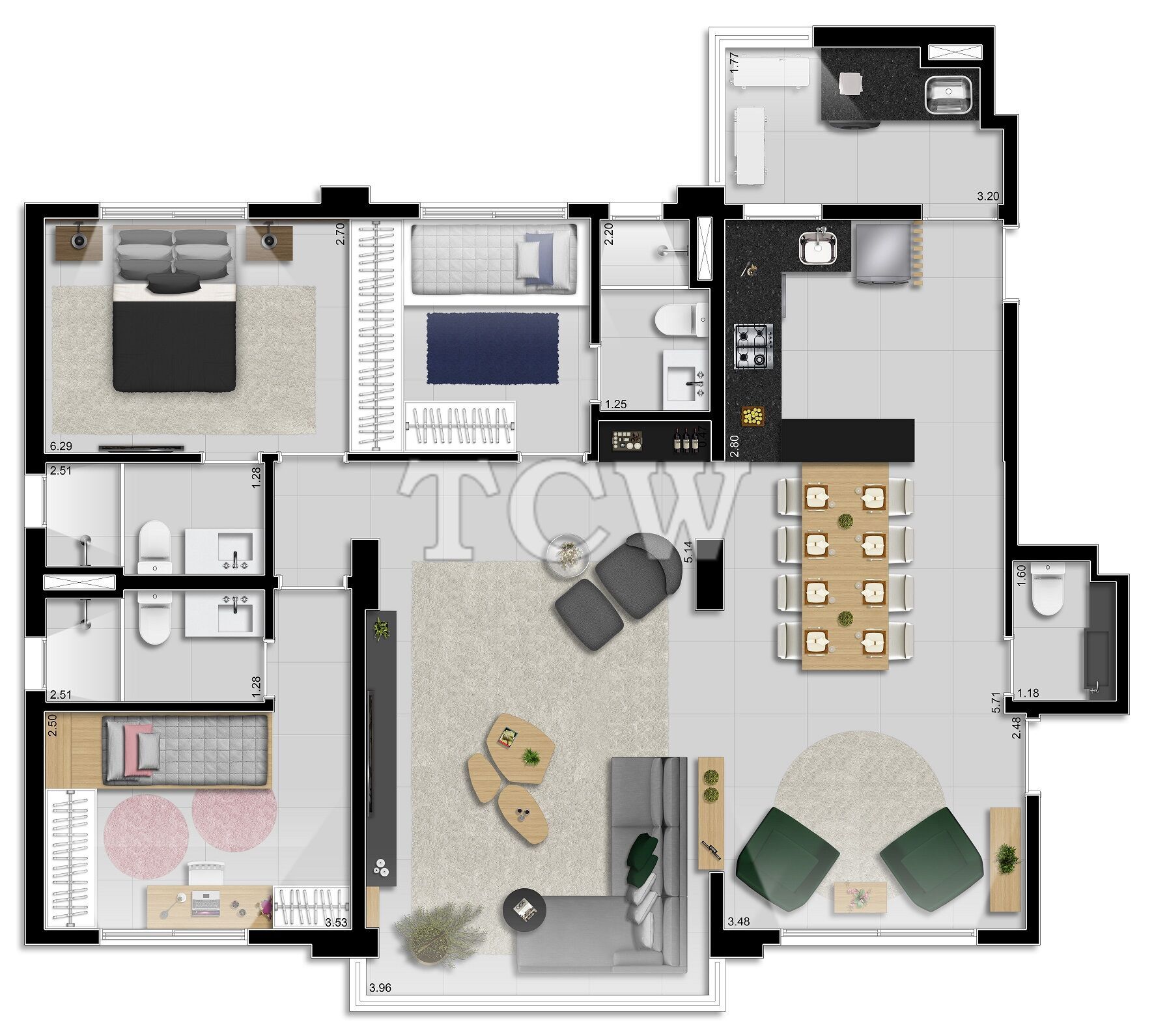 Apartamento à venda com 3 quartos, 113m² - Foto 18