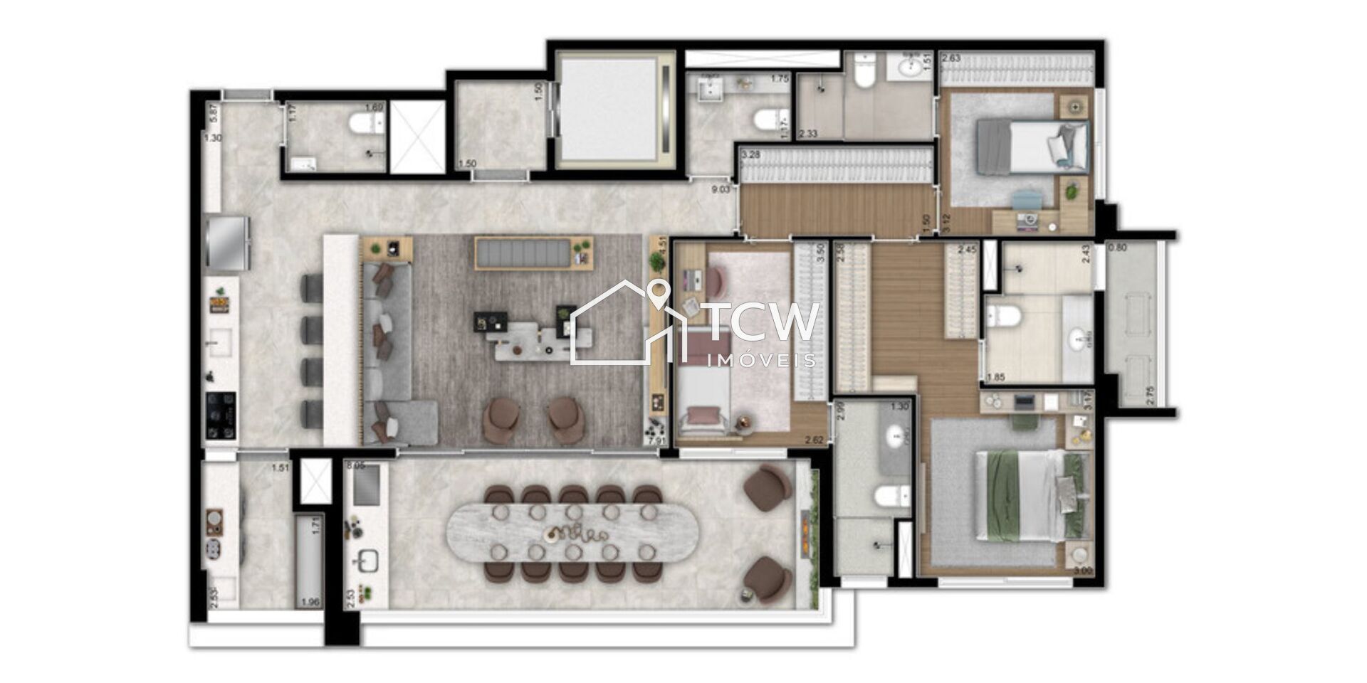 Apartamento, 3 quartos, 143 m² - Foto 15
