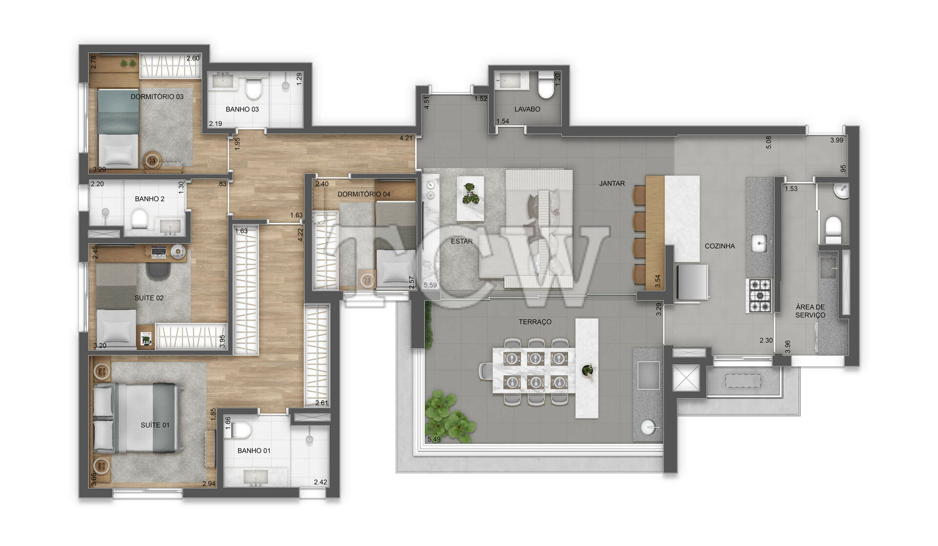 Apartamento à venda com 4 quartos, 141m² - Foto 27