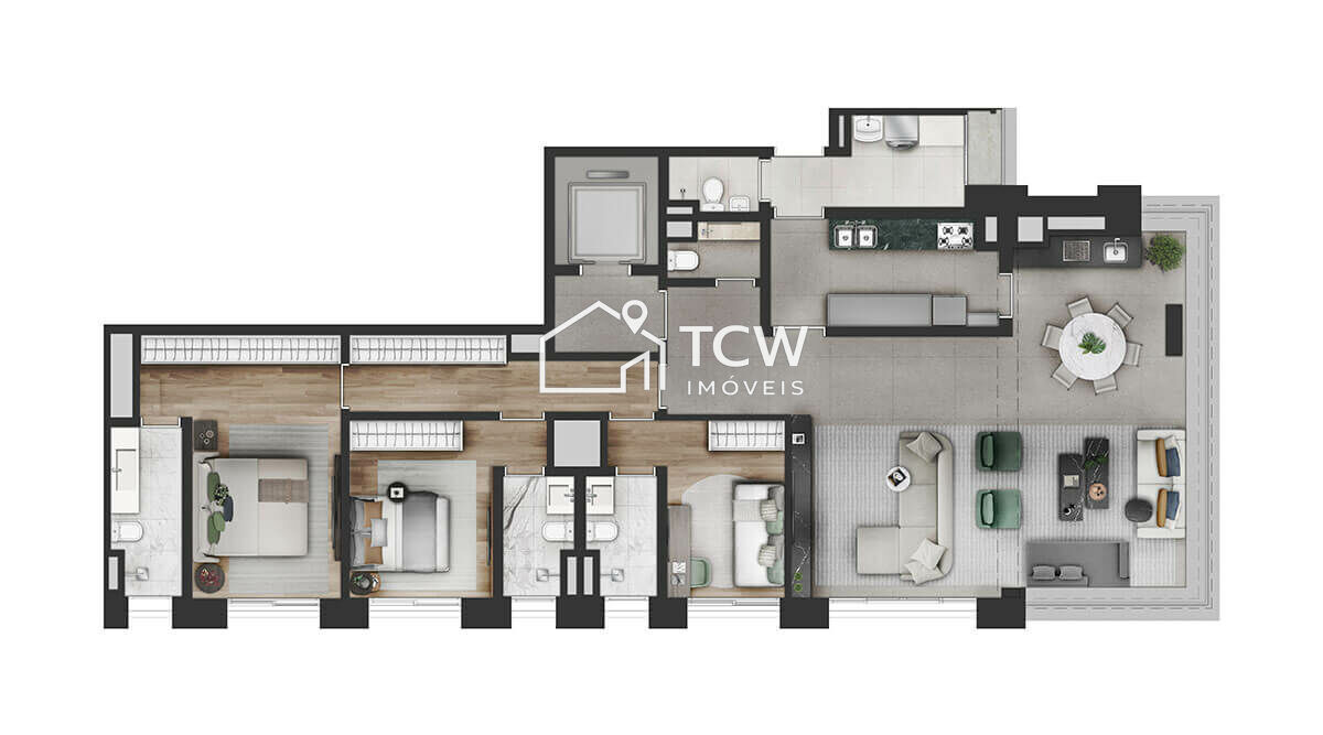 Apartamento, 3 quartos, 155 m² - Foto 15