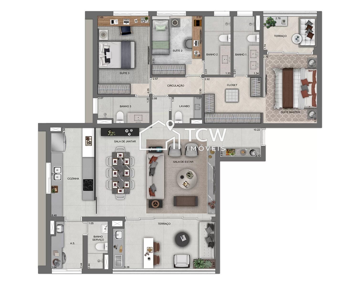 Apartamento, 3 quartos, 140 m² - Foto 10