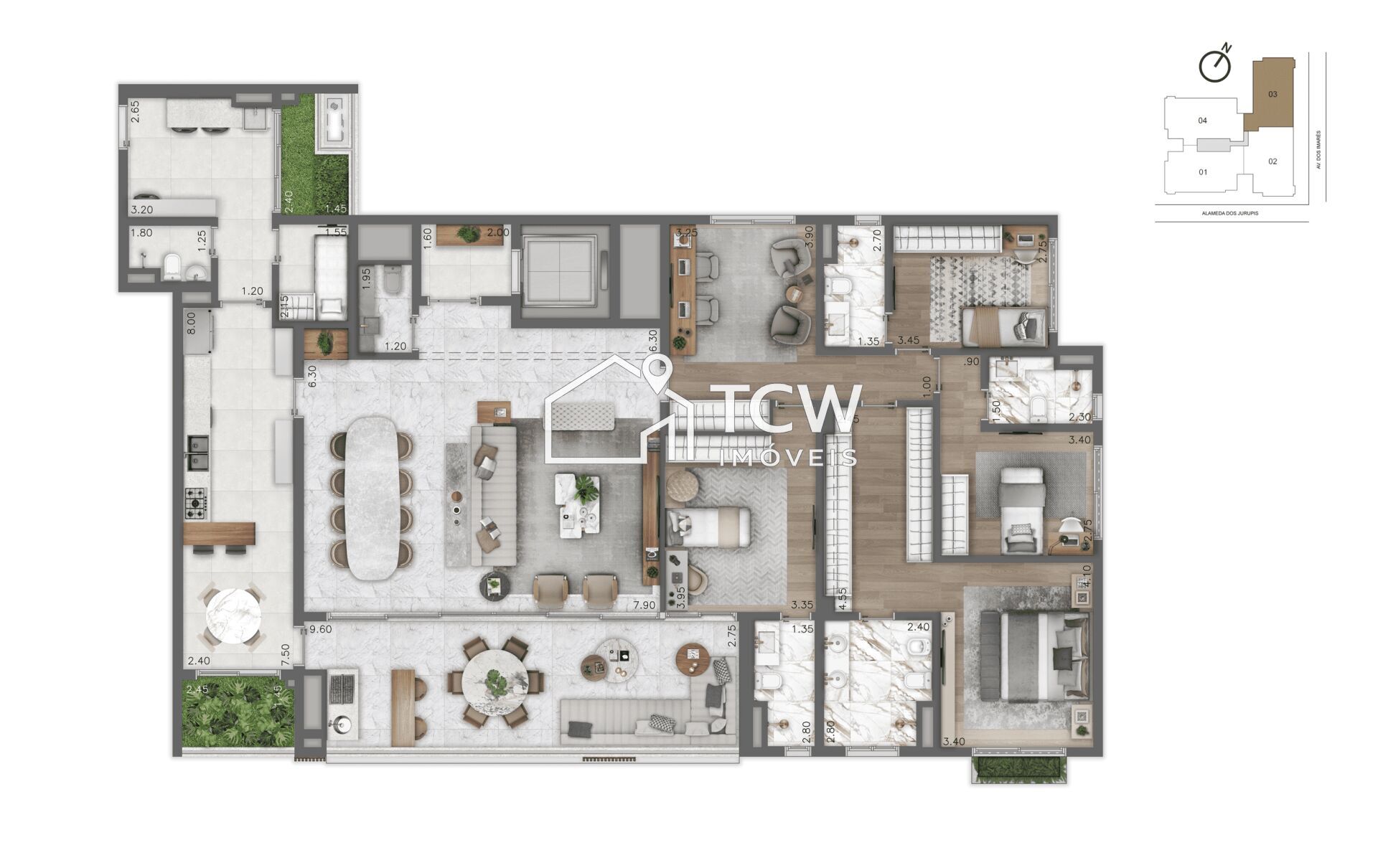 Apartamento, 4 quartos, 252 m² - Foto 23