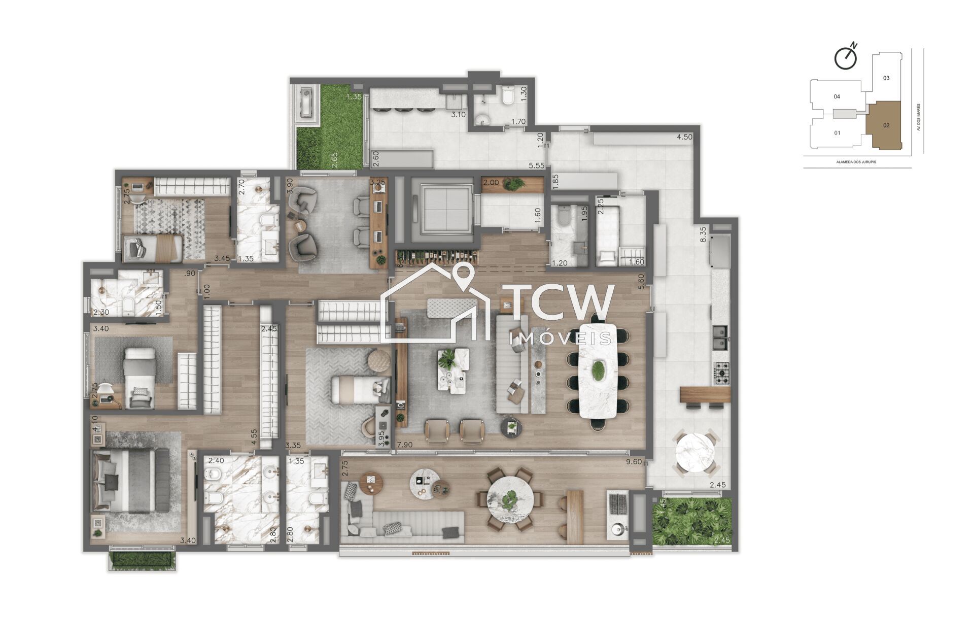 Apartamento, 4 quartos, 252 m² - Foto 24