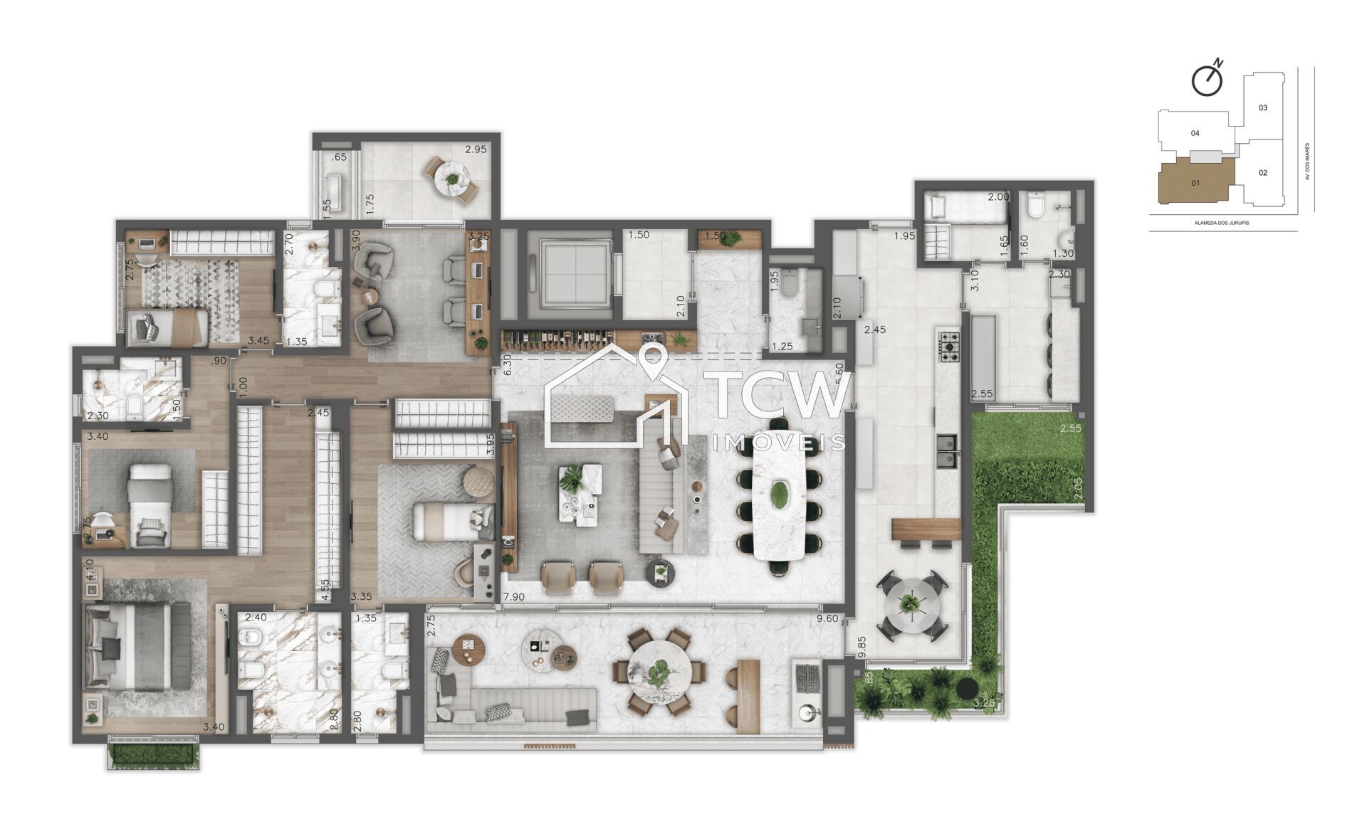 Apartamento, 4 quartos, 252 m² - Foto 25