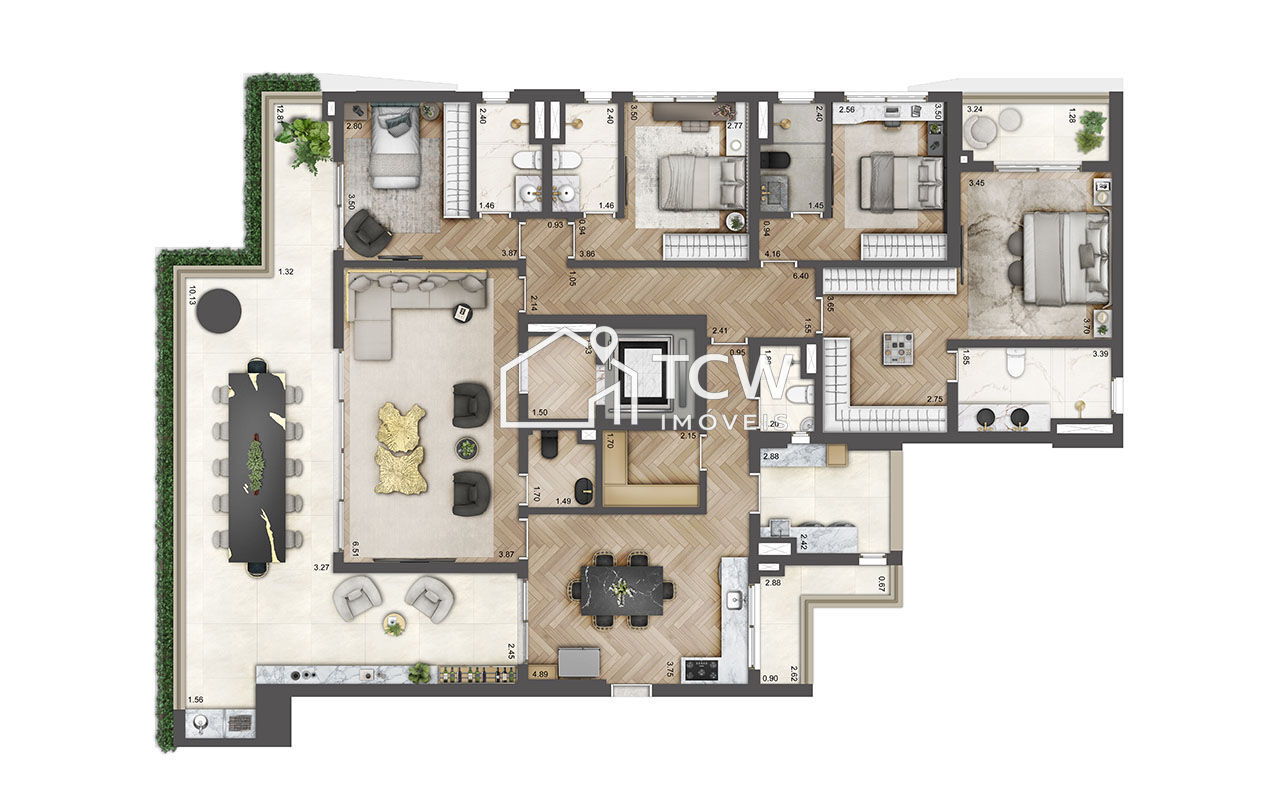 Apartamento, 4 quartos, 246 m² - Foto 12